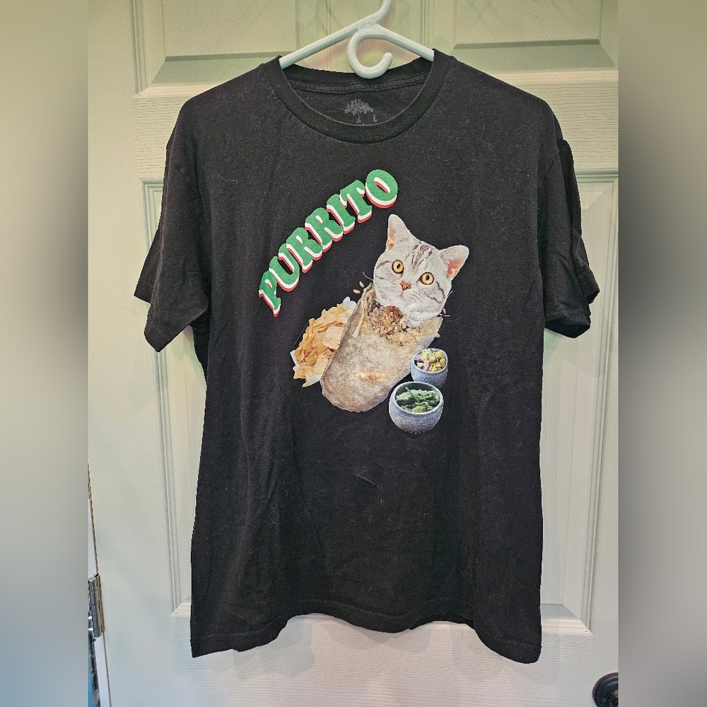 Purrito Cat Graphic Tee 😻🌯